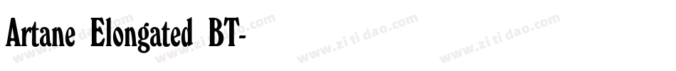 Artane Elongated BT字体转换